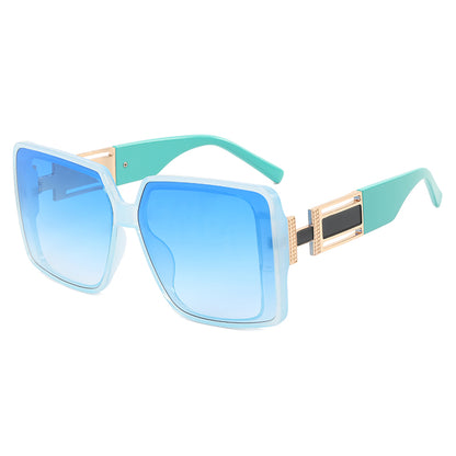 Square UV400 Oversized Shades Sunglasses