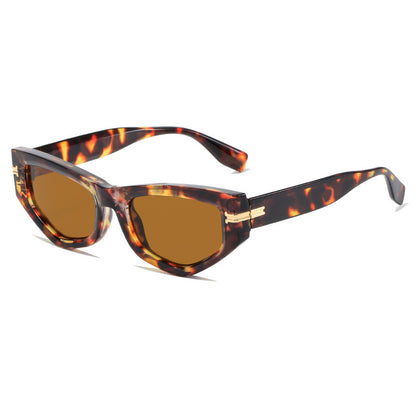 Cat Eye Women Small Polygon Irregular Sunglasses