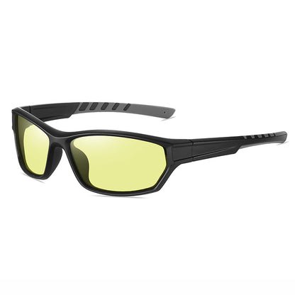 Rectangle Shape Outdoor Sports Cycling Running Polarized Sunglasses