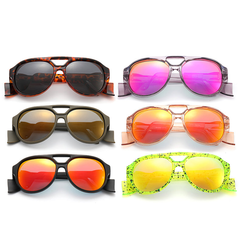 UV400 Protection Round Flat Top Sun glasses