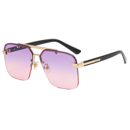 Metal Frame UV400 Gradient Shades Sunglasses