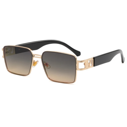 Fashion Metal Frame Gradient Shades Sunglasses