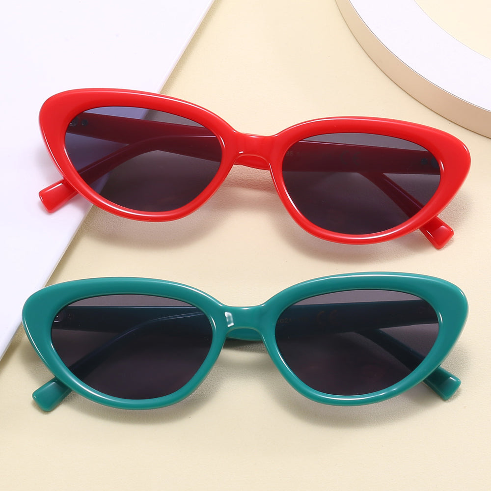 Retro Oval Cat Eye Women Sunglasses