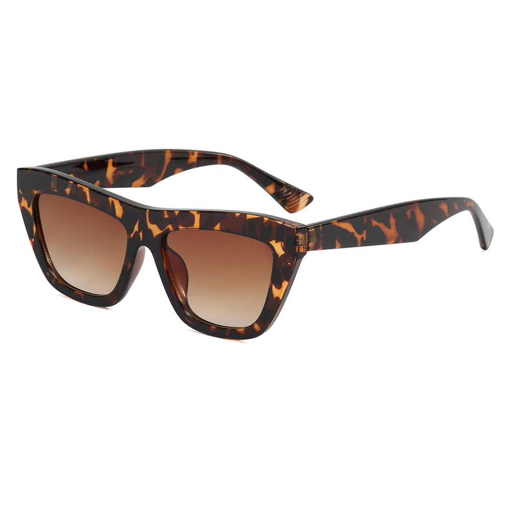 Vintage Women Square Trendy Cateye Sunglasses