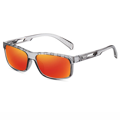 Reflective Polarized Rectangular Premium Sports Sunglasses