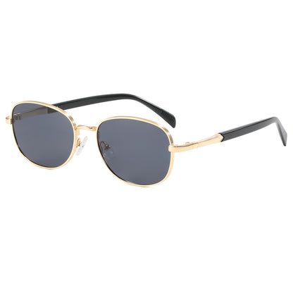 Retro Classic Round Metal Outdoor Vacation Sunglasses