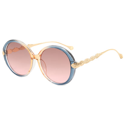 Oversized Round Women UV400 Shades Sunglasses