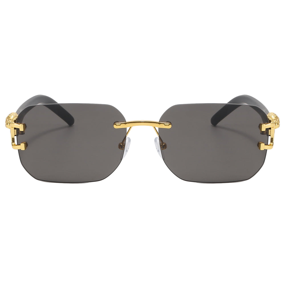 Panther Tinted Rimless Sunglasses