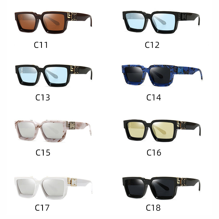 Fashion Luxury Square Millionaire Style Sunglasses