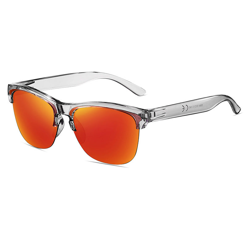 Polarized semi-rimless lifestyle Sunglasses