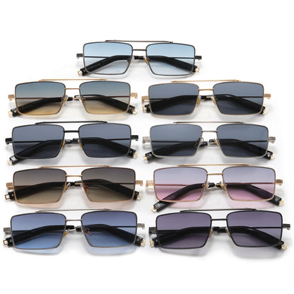 Fashion Metal Frame Shades Sunglasses