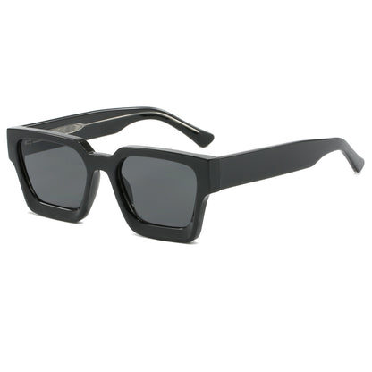 Classic Oversized Thick Square Reinforced Wire-Core Temples Sunglasses