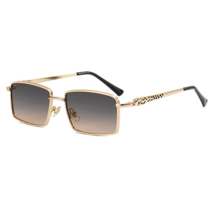 Small Rectangle Metal Frame Sunglasses