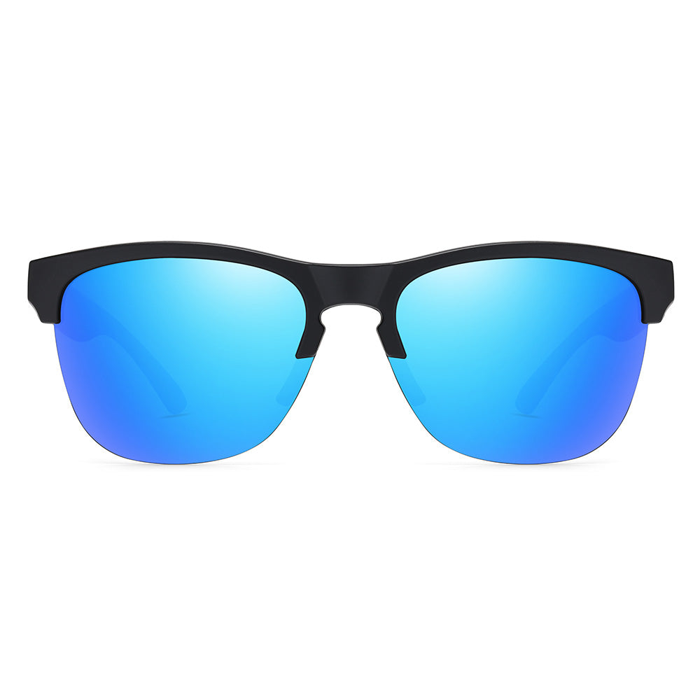 Polarized semi-rimless lifestyle Sunglasses