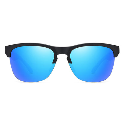 Polarized semi-rimless lifestyle Sunglasses