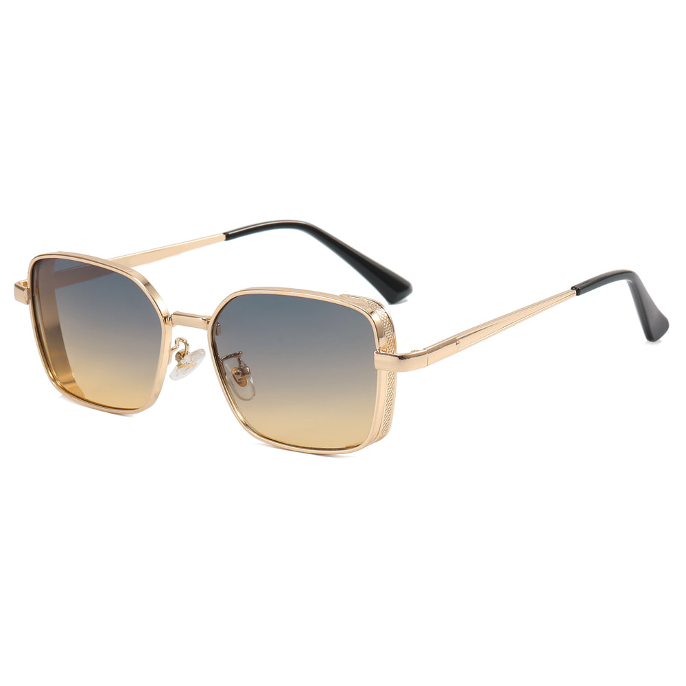 Small Rectangle Metal Frame Sunglasses