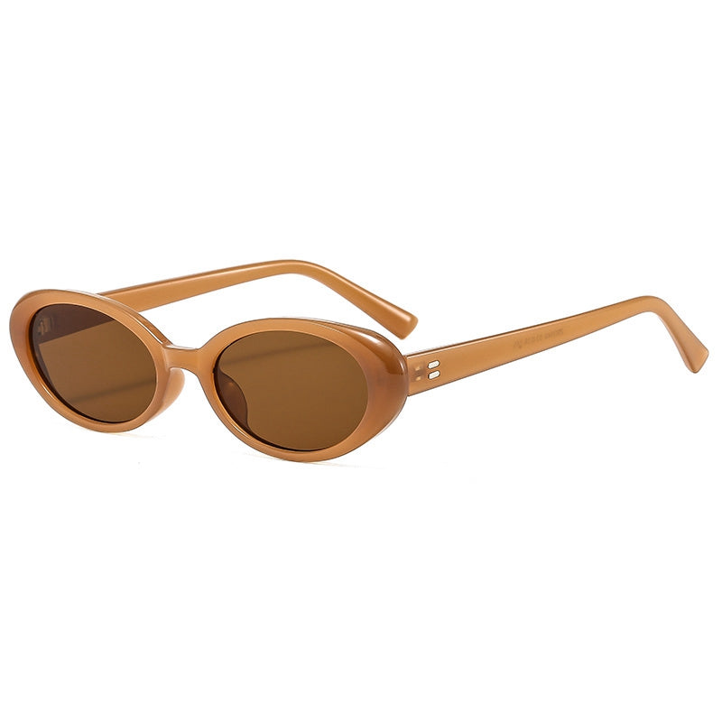 Plastic Small Oval Sunglasses