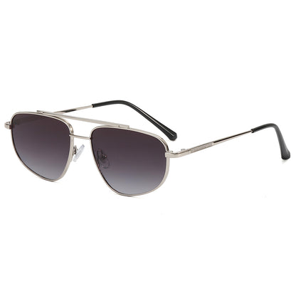 Metal Frame Gradient Shades Sunglasses