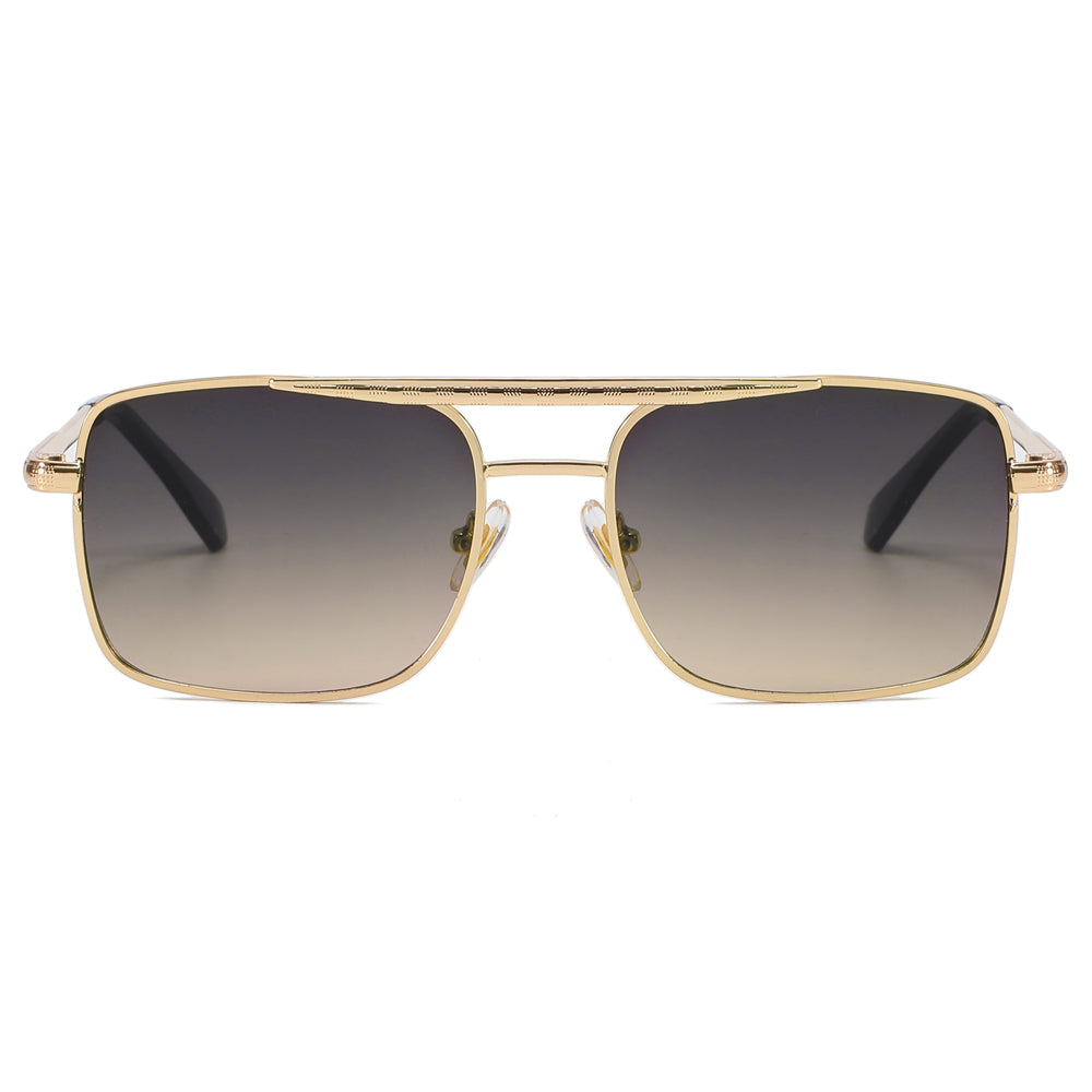 Fashion Metal Frame Gradient Shades Sunglasses