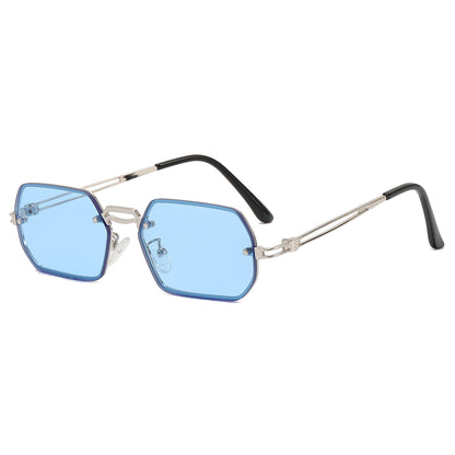 Polygon Metal Frame Sunglasses
