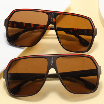 Flat Top Oversized Shades Sunglasses