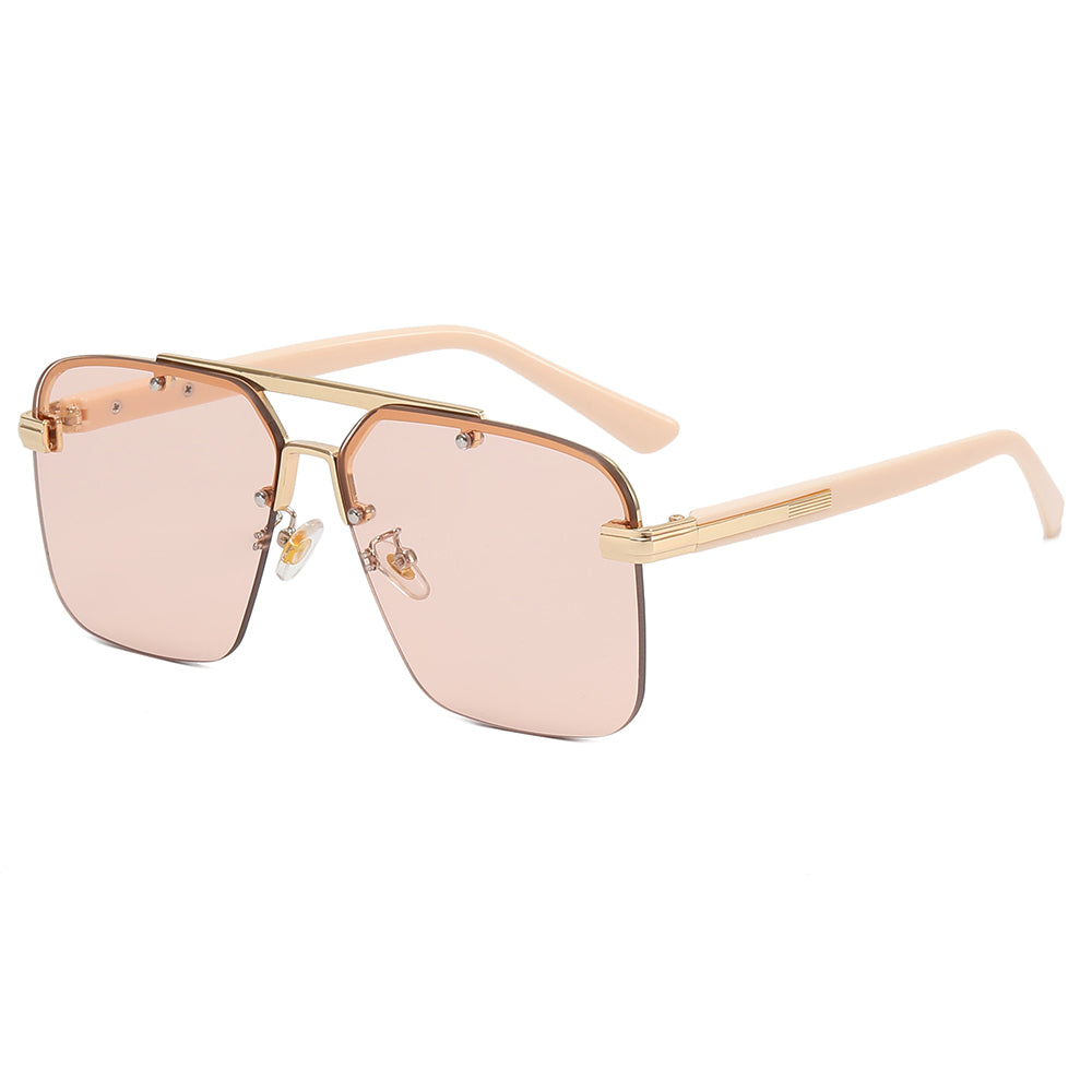 Metal Frame UV400 Gradient Shades Sunglasses