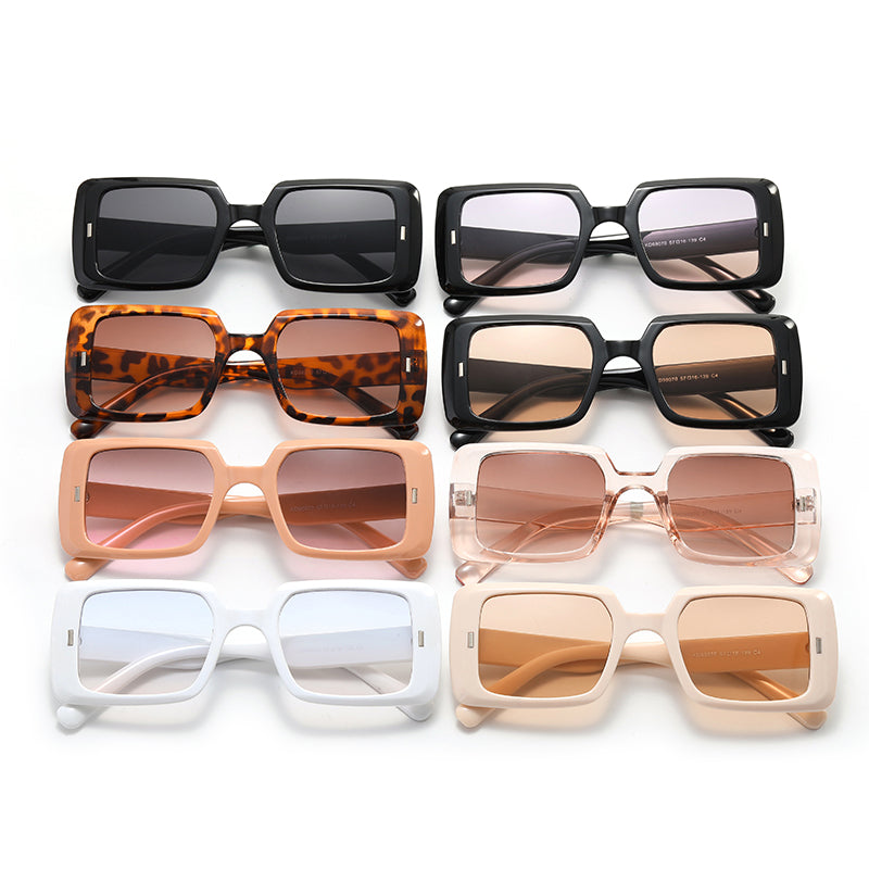 Oversize Rectangle Men Women Sunglasses