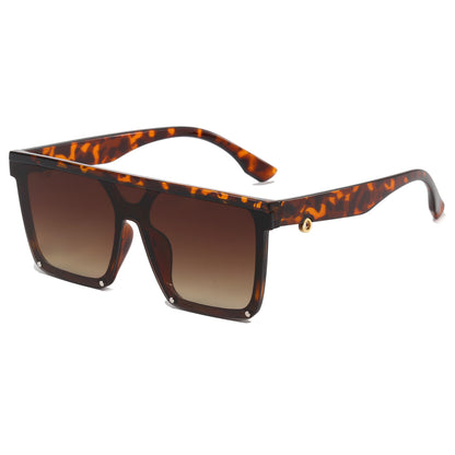 Square Oversized Flat Top Sunglasses