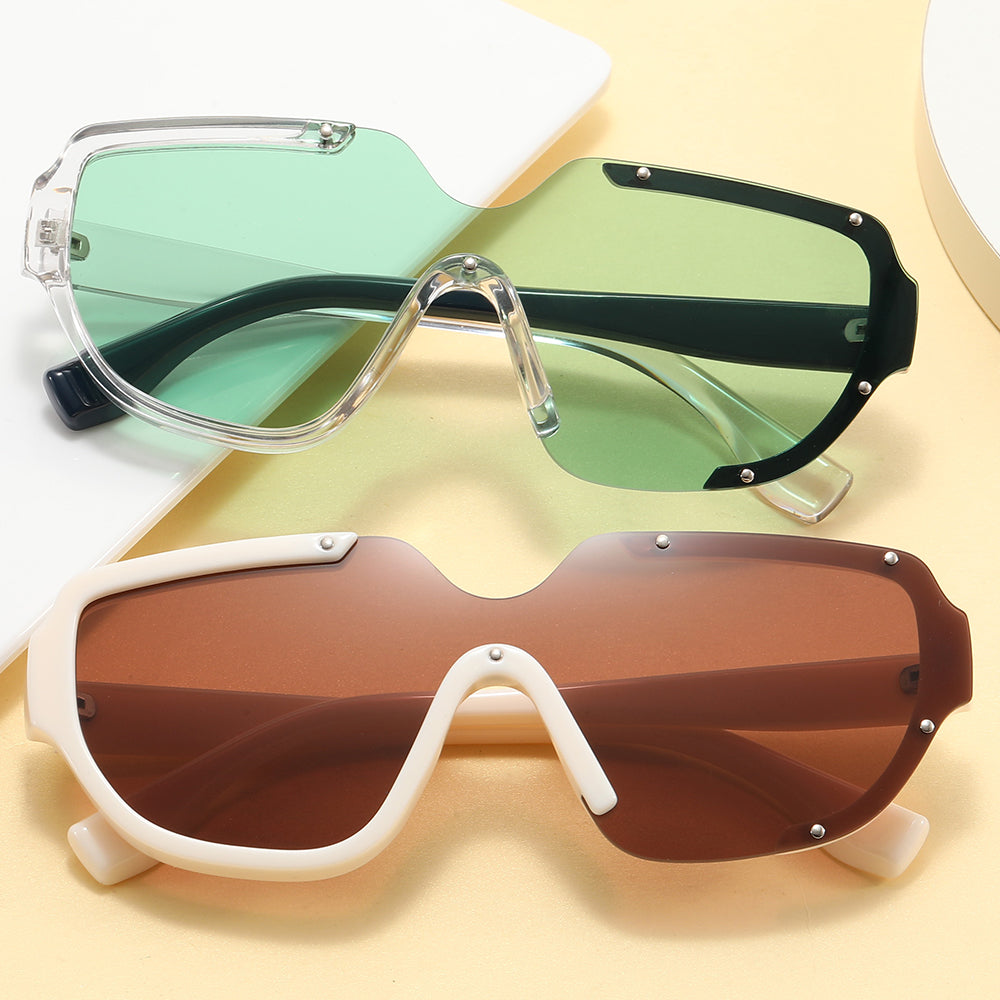 One Piece Lens Men Women UV400 Shades Sunglasses