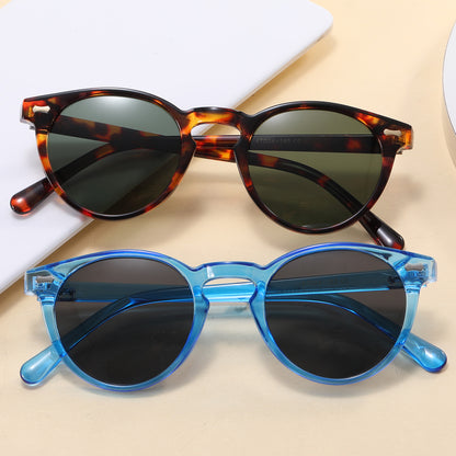 Cat Eye Women Round Polarized Sunglasses
