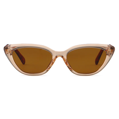 Cat Eye Women Triangle Reinforced Wire-Core Temples Sunglasses