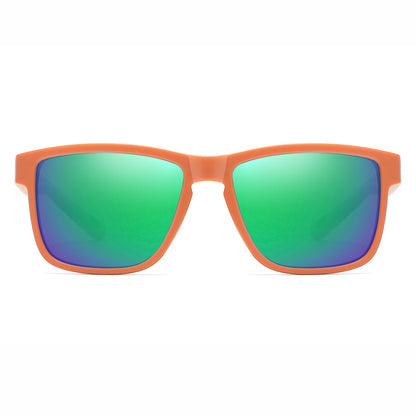 Vintage Square Chic Shield Mirrored Polarized Sporty Sunglasses