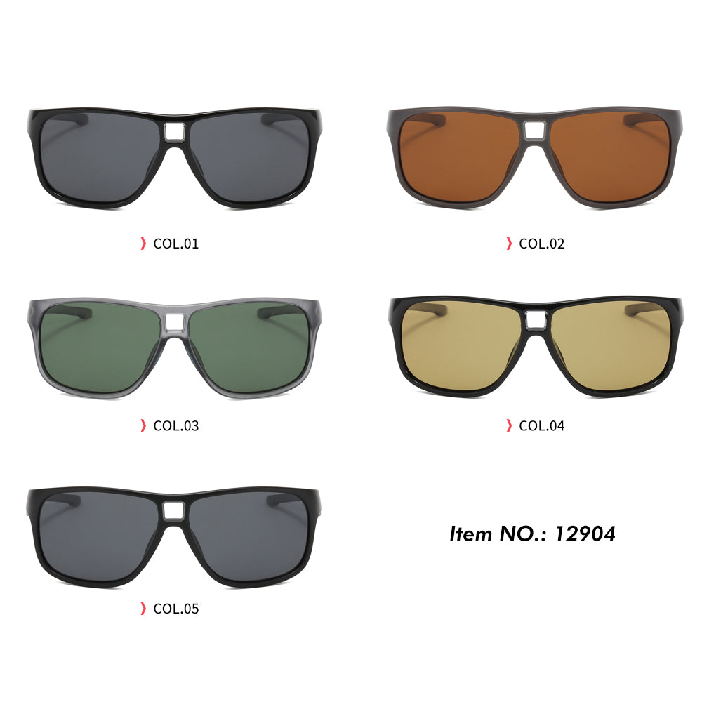 Flat Top Square Sports Goggles Outdoor Polarized Sunglasses