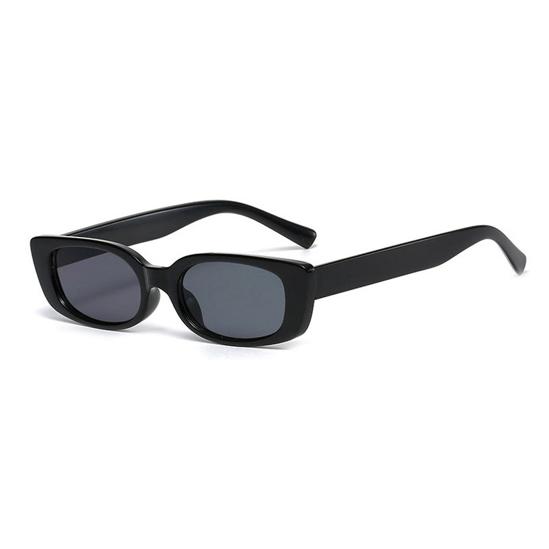 Retro Women Rectangle Cat Eye Tinted Sunglasses