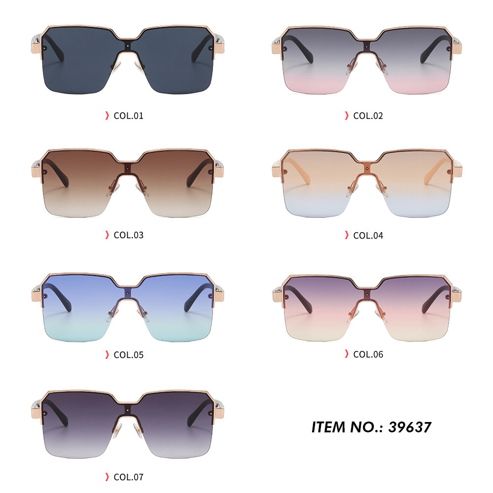 Square Metal Frame Men Sunglasses