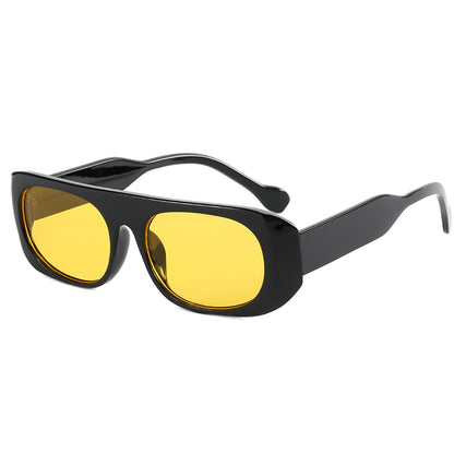 Retro Plastic Small Rectangle Sunglasses