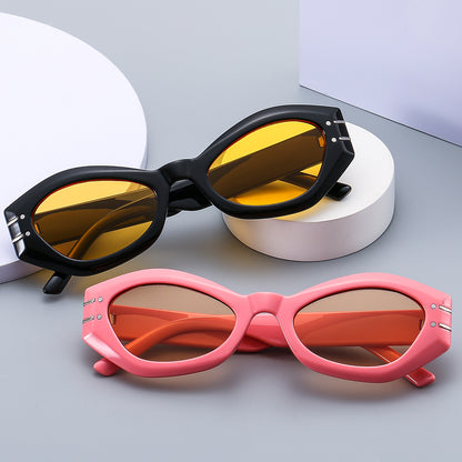 Retro Cat Eye Women Oval Sunglasses