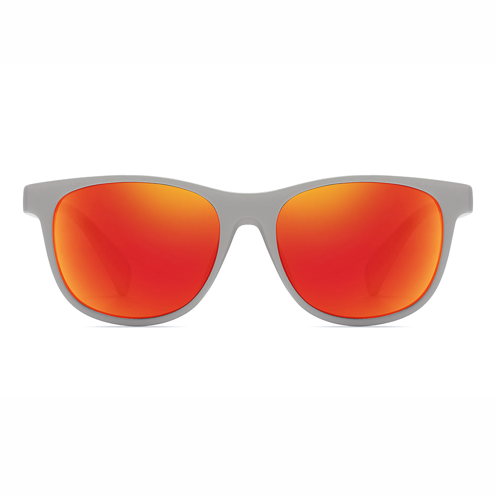 Square Chic Shield Mirrored Polarized Sporty Sunglasses