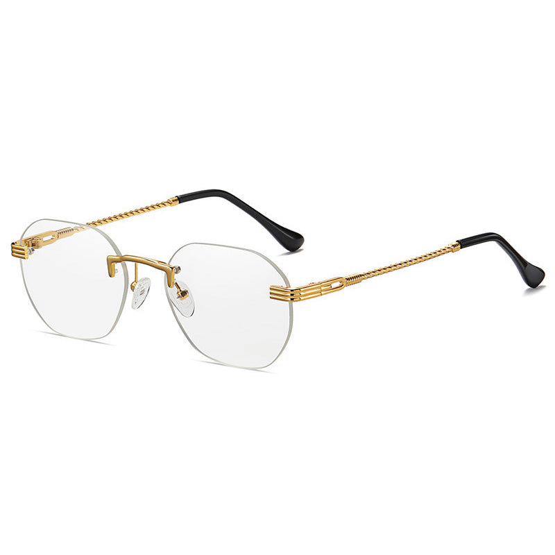 Ultra-Lightweight Metal Frameless Sunglasses with UV Protection