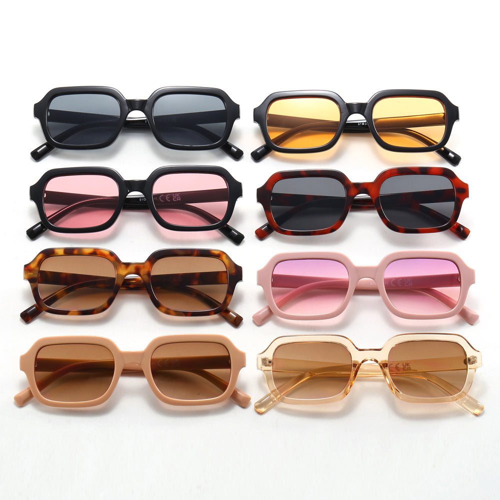 Retro Rectangle Lightweight Outdoor Sunglasses