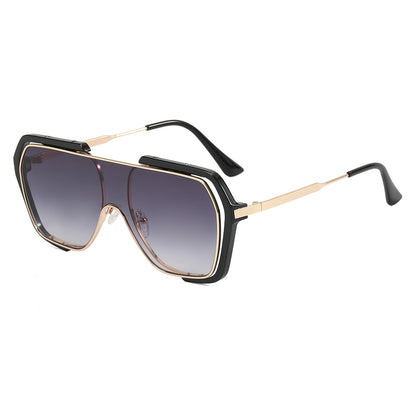 Oversize One Piece Lens Shades Sunglasses