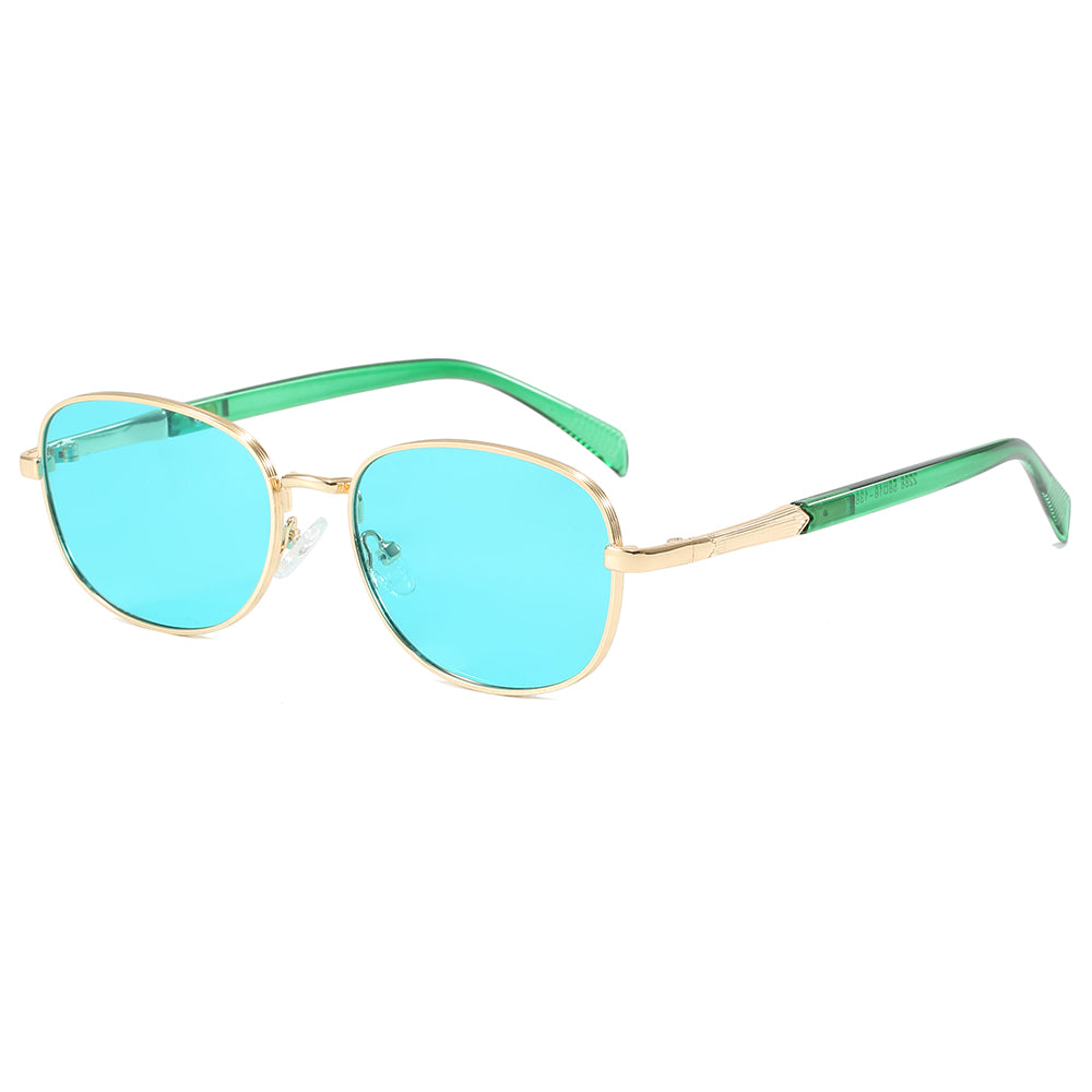 Retro Classic Round Metal Outdoor Vacation Sunglasses