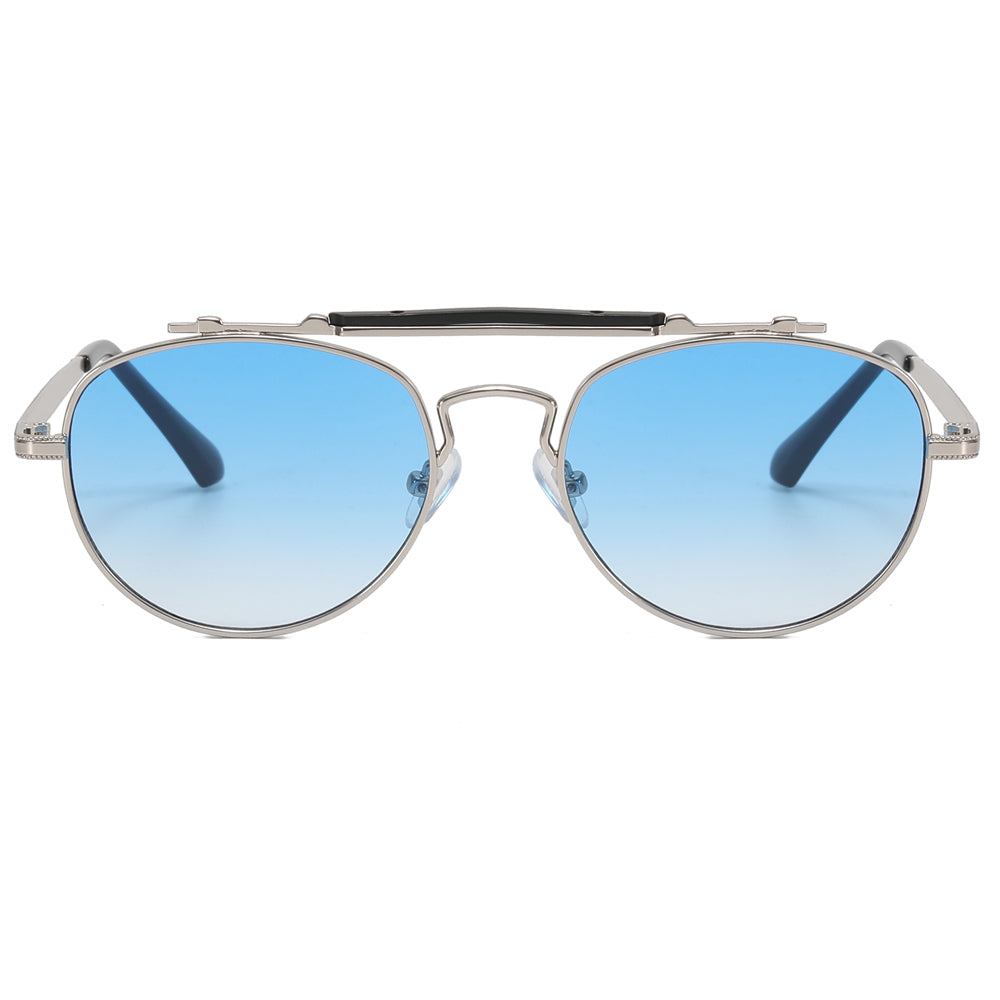 Flat Top Metal Frame Sunglasses