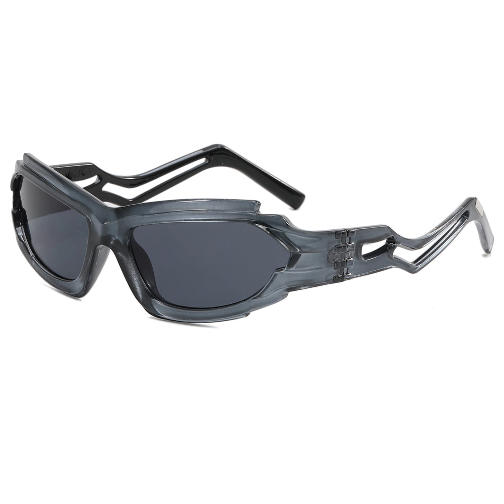 Irregular Steampunk Shades Sporty Y2K Sunglasses