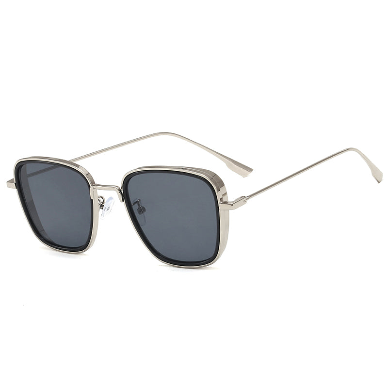 Fashion Men Square Metal Sunglasses