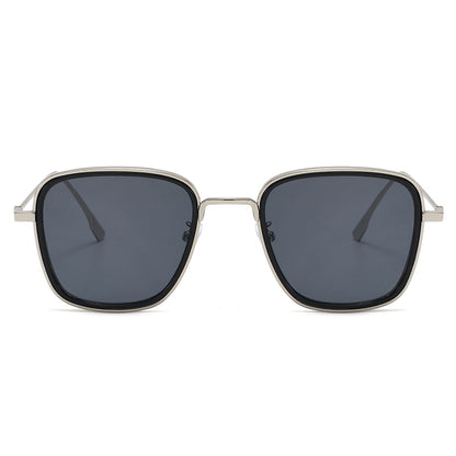 Fashion Men Square Metal Sunglasses