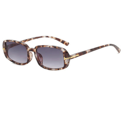 Women Thin Small Rectangular Sunglasses
