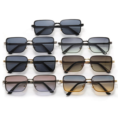 Small Rectangle Metal Frame Sunglasses