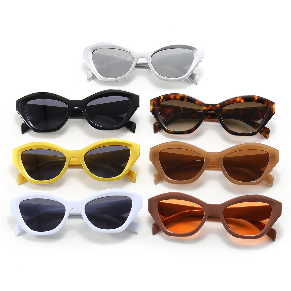 Cat Eye Women Irregular Polygonal Sunglasses
