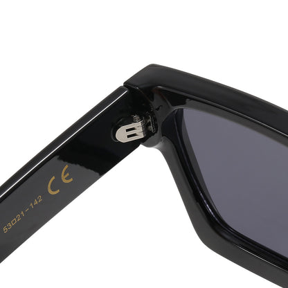 Vintage Black Chunky Square Sunglasses